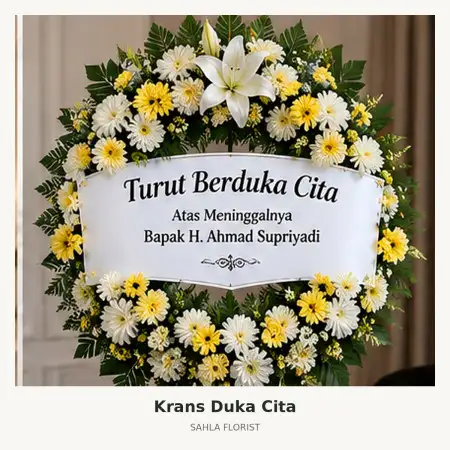 Krans Bunga Duka Jakarta Utara